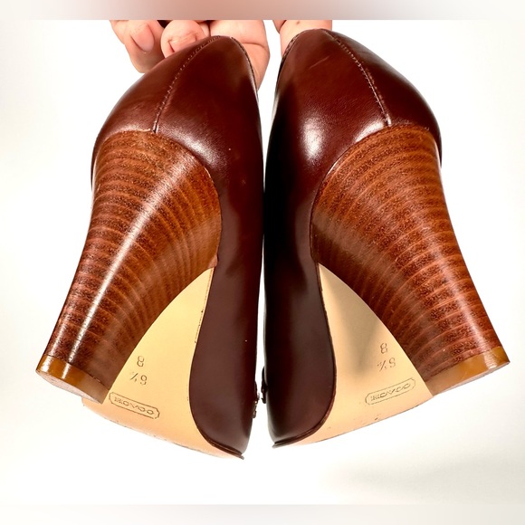 Coach Loafers Katrina Leather Pump Heels Made in Italy - Picture 11 of 11